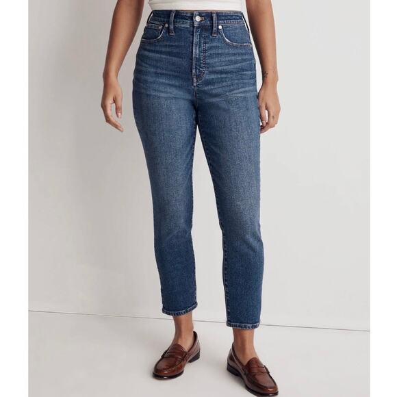 Madewell The Curvy Perfect Vintage Manford Wash Instacozy Jeans Size 24 - Picture 1 of 13